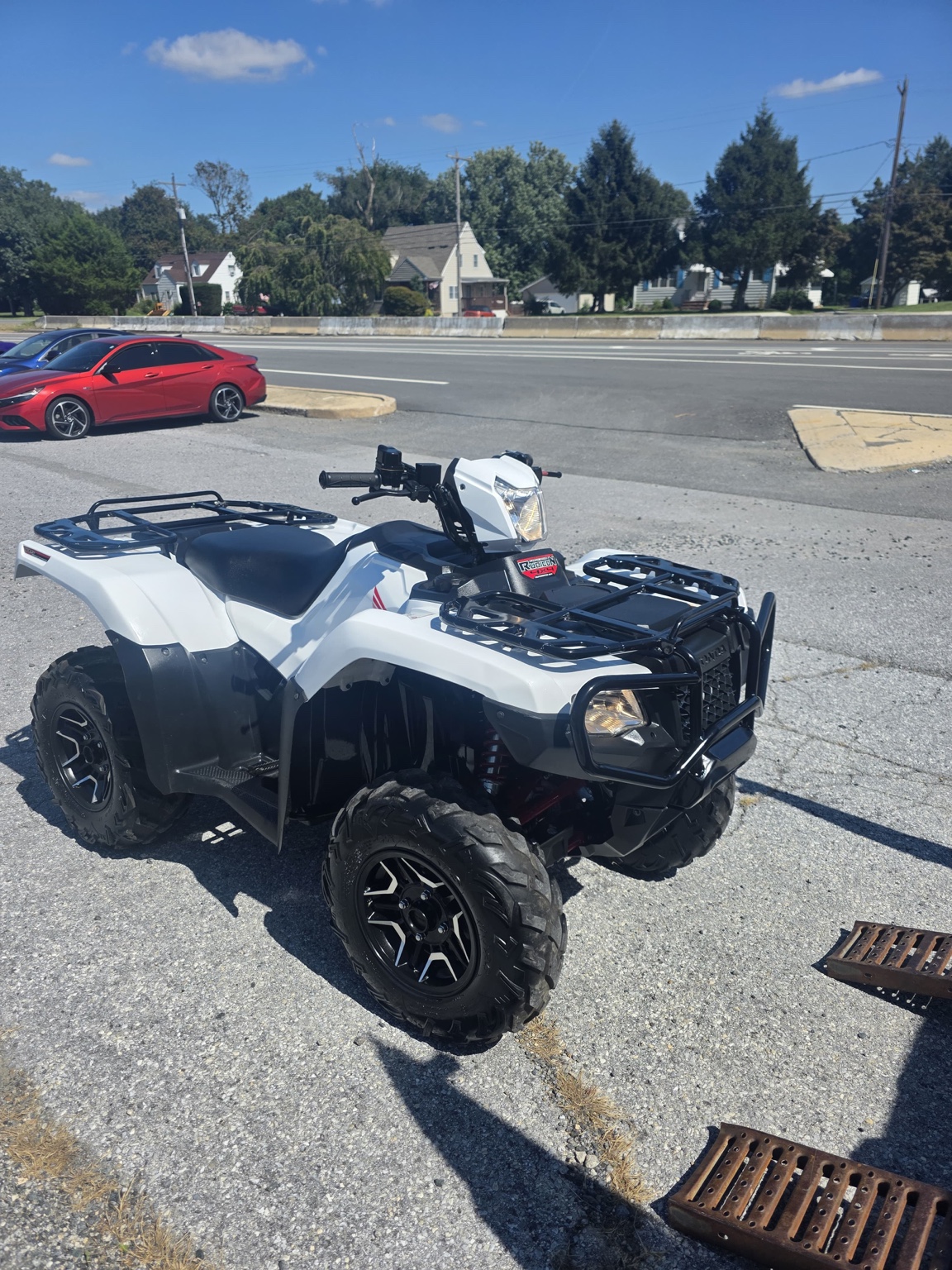 White 2016 Honda Rubicon 520 Electric Shift in stock
